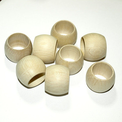 Dřevěné korálky - prsten 25x19 mm Extra GAMEWA 5ks