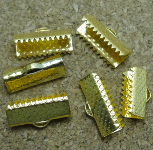 Koncovka na stuhy - 16x8 mm - 20 ks