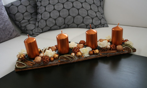 Adventní štola maxi měděná — foto 1