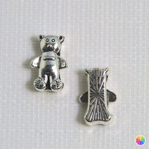 Přívěsek medvídek na provlečení 16x10mm