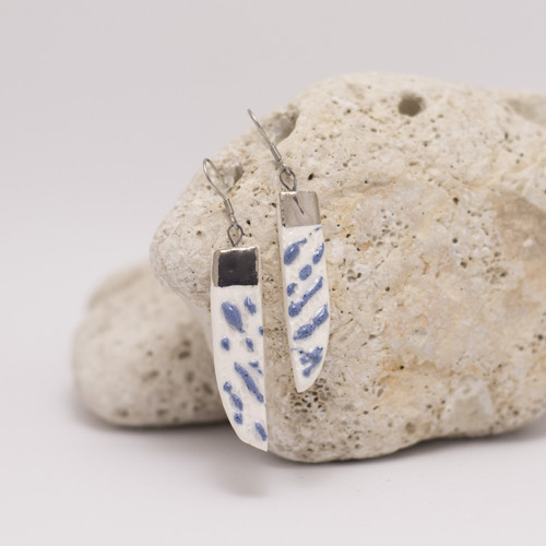 Porcelánové náušnice — foto 1