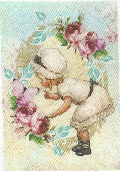 Bavlněná látka - panel 12 x 17,5 cm — foto 1