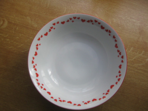 Srdeční záležitost-porcelánová mísa — foto 1