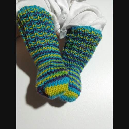 VLNĚNÉ ponožky vel.10-12cm — foto 1