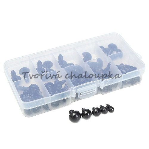 Bezpečnostní oči - box *6 - 12 mm* — foto 1