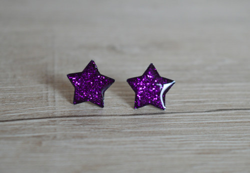 Purple sapphire hvězdičky chir. ocel — foto 1