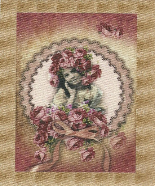 Bavlněná látka - panel 7,5 x 10 cm