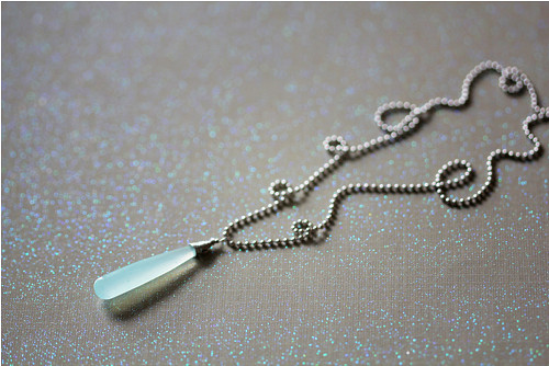 Náhrdelník s aqua chalcedonem kvality AA — foto 1