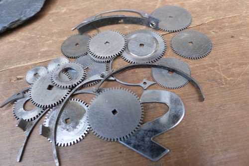 Ozubená kolečka 12..vintage materiál pro steampunk