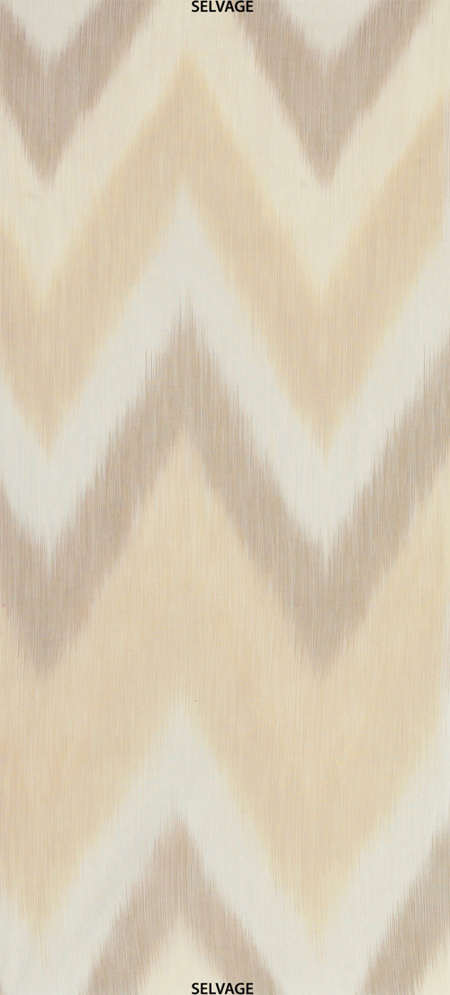 Ombre Látka -Cream Ikat — foto 1