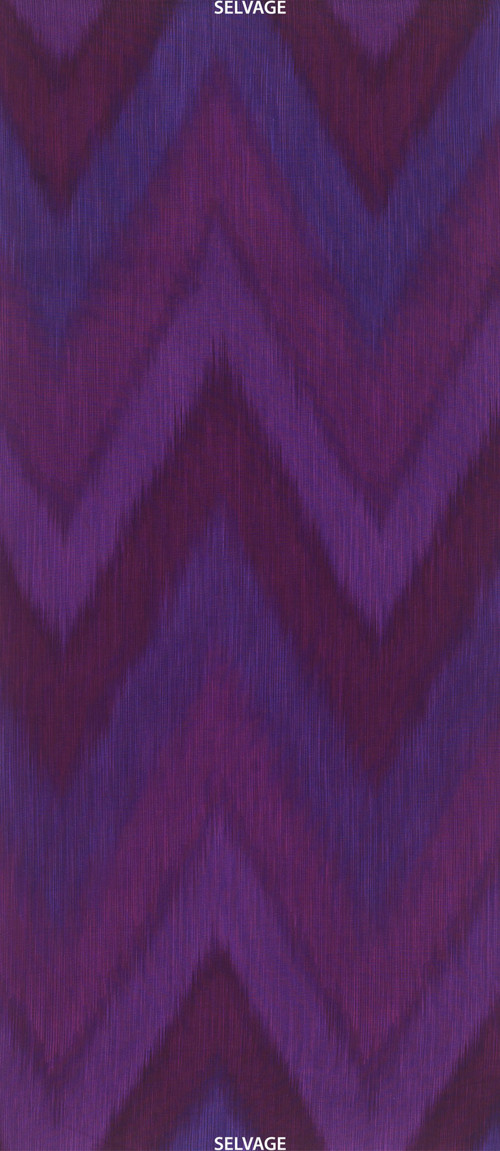 Ombre Látka - Plum Ikat