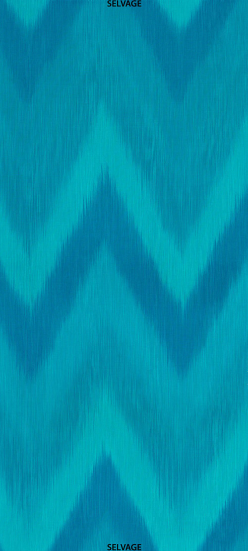 Ombre Látka - Turquoise Ikat