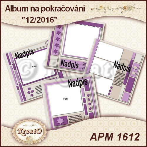 Album na pokračování 15x15cm - 12/2016