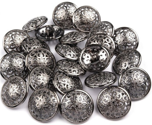 Knoflík kovový 17,6mm (1ks)