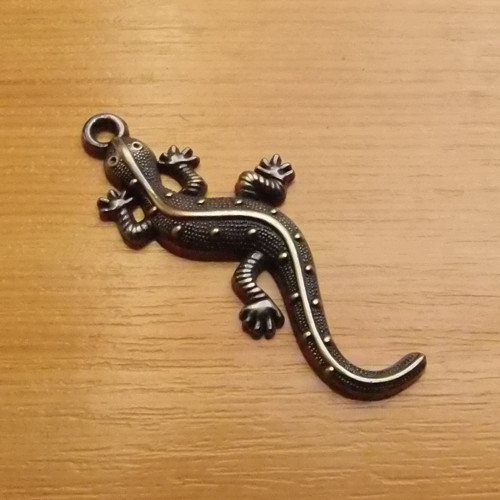 Ještěrka - starobronz - 22x55x4,5mm