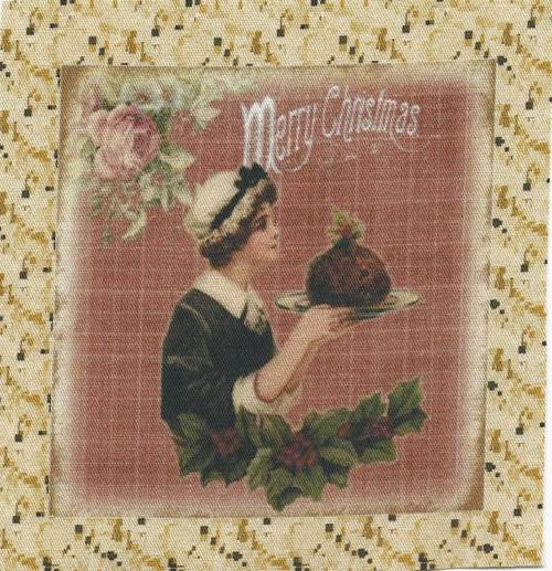 Bavlněná látka - panel 9 x 9 cm
