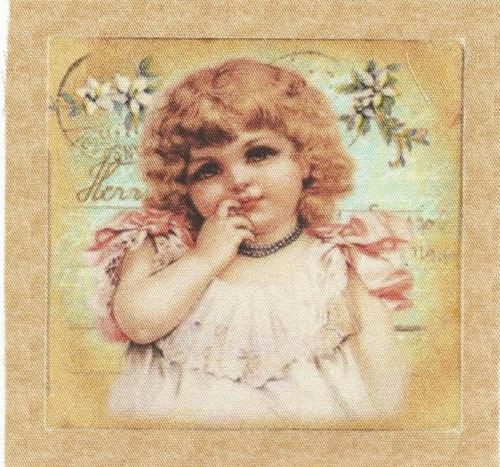 Bavlněná látka - panel 9 x 9,5 cm — foto 1