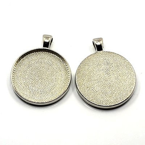 Kovové lůžko pr.30mm kruhové - platina
