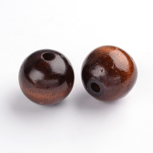 Dřevěné korálky pr.25mm (4ks) - Deep coffee — foto 1