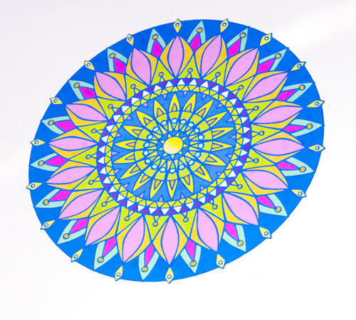 Mandala na okno + mandala k vymalování