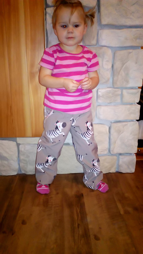 Softshellové kalhoty rostoucí — foto 1