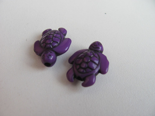 Akrylový korálek/přívěsek ŽELVA 18x15 mm