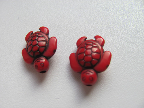 Akrylový korálek/přívěsek ŽELVA 18x15 mm