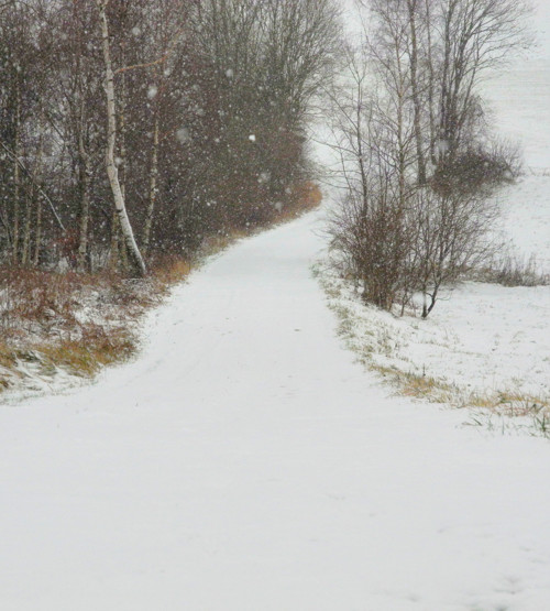 Vánoční přání Krajina zimní zasněžená, pohlednice˘