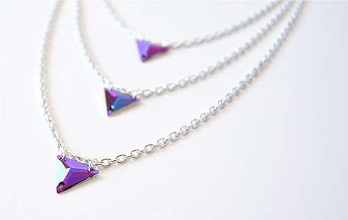 Náhrdelník SILVER PURPLE CHAIN — foto 1