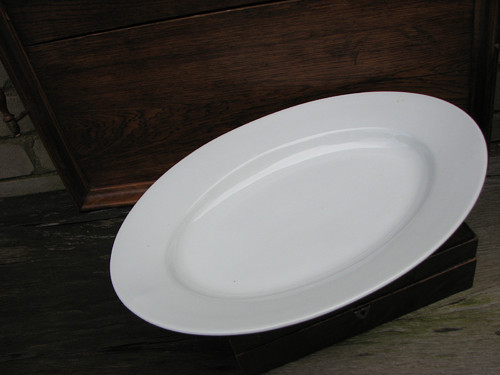 Obložená mísa...oválný porcelánový tác