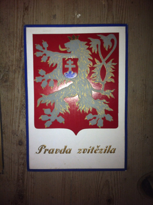 Cedule český lev z 50tých let — foto 1