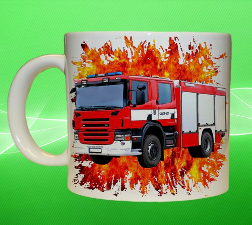 Hrneček hasič hasičské auto SCANIA — foto 1