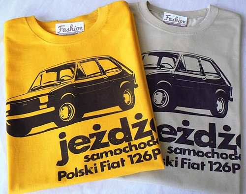 TRIKO s motivem Polski Fiat 126p Maluch žl, M L XL