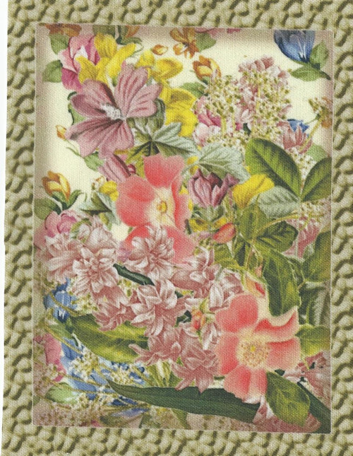Bavlněná látka - panel 12 x 17 cm