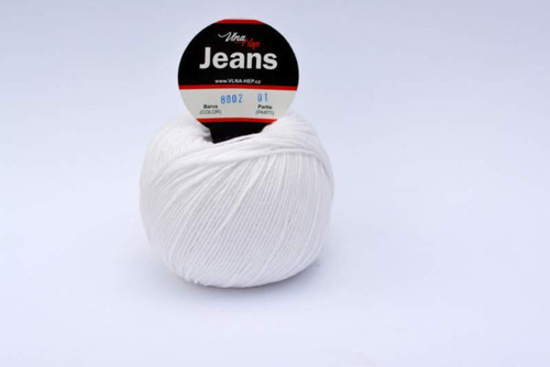 Jeans odstín 8002 bílá