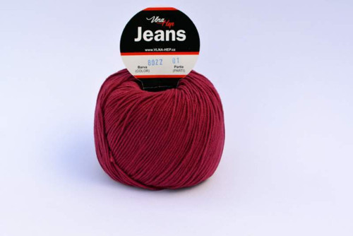 Jeans odstín 8022 bordó
