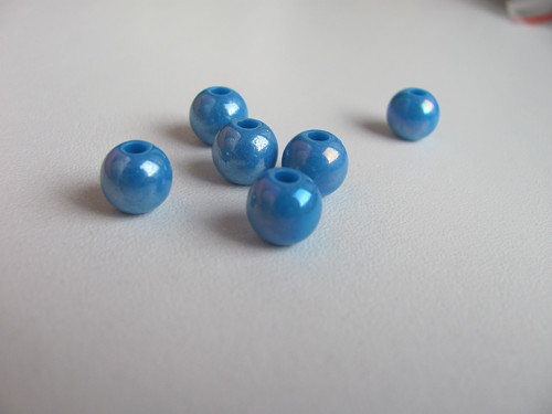 Lesklý akrylový korálek 8 mm - 2 ks