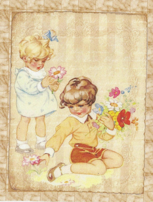 Bavlněná látka - panel 8 x 11 cm
