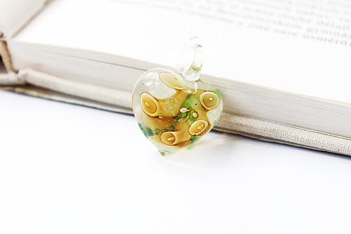 Skleněný murano mini přívěsek - 20x30 mm — foto 1