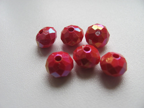 Akrylový korálek ve tvaru disku 10 mm - 25 ks