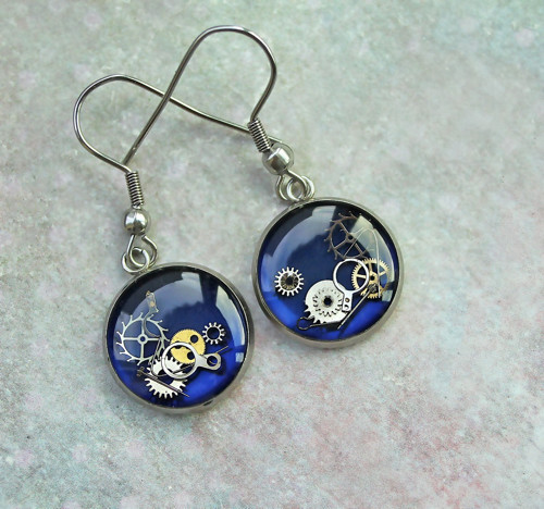 Earings /dark blue/ — foto 1
