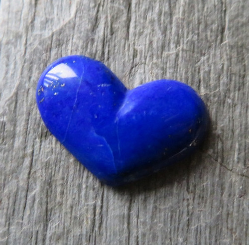 Lapis lazuli Extra, přírodní, srdíčko č.02 — foto 1