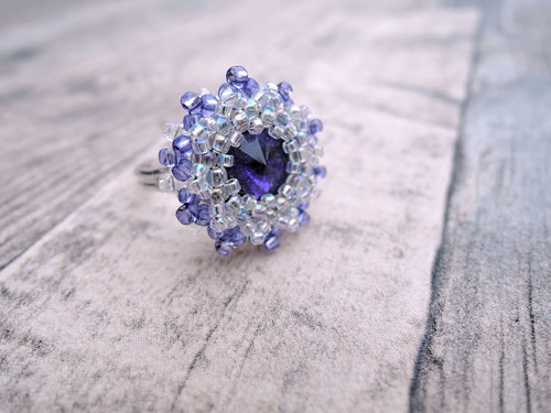 Swarovski prsten "Violets" - dámský! — foto 1