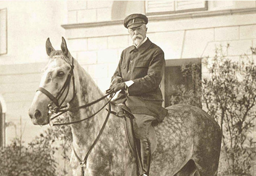 Panel 16x11cm Masaryk na koni — foto 1