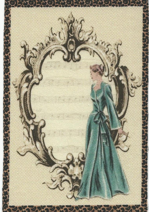 Bavlněná látka - panel 8,5 x 12,5 cm