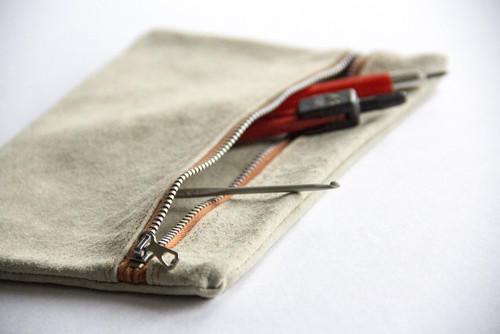 Kožené Pouzdro Šedivé