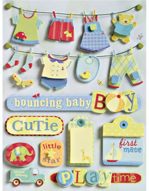 Samolepky - BOY CLOTHESLINE — foto 1