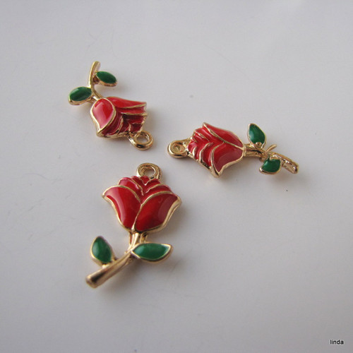 Růžička * přívěsek * 24mm * 1 ks / bal