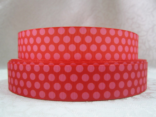 Stuha rypsová š.22 mm: Dots — foto 1