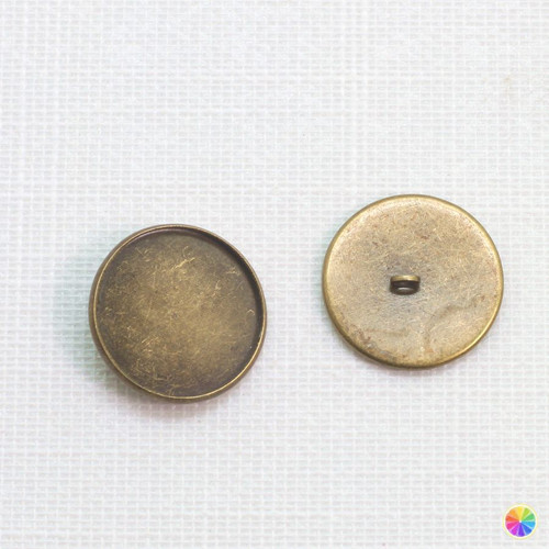 Knoflík kruhové lůžko 20mm (po 1ks)